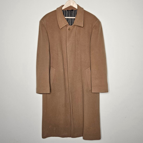 Jones New York Other - Jones New York Vintage Swinton Wool Cashmere Overcoat Men 44R Brown Long Coat